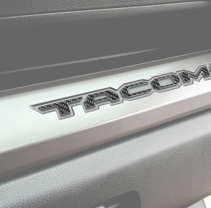 Glovebox Letter Overlays Fits 2024-2025 Toyota Tacoma
