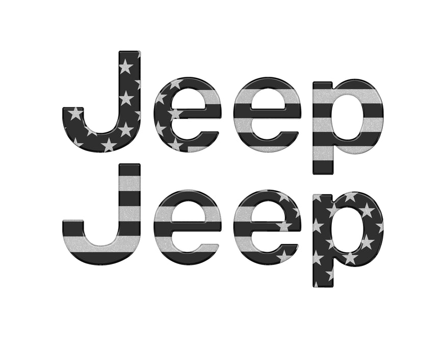 Driver & Passenger Side Emblem Overlays Fits 2019-2024 Jeep Gladiator