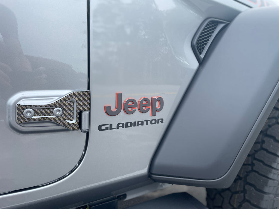Door Hinge Overlays Fits 2019-2024 Jeep Gladiator
