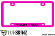 License Plate Frame Accent Trim Fits 0-0  Universal Hot Pink