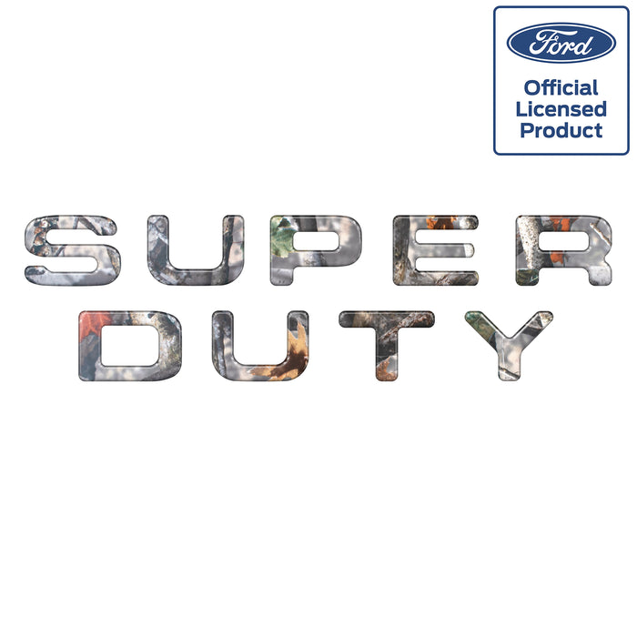 "SUPERDUTY" Tailgate Letter Inserts Fits 2008-2016 Ford Super Duty Camouflage