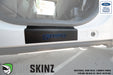 Door Sill(Rear Doors) Accent Trim Fits 2015-2020 Ford F-150 "F-150" Logo in Black w/Blue Outline