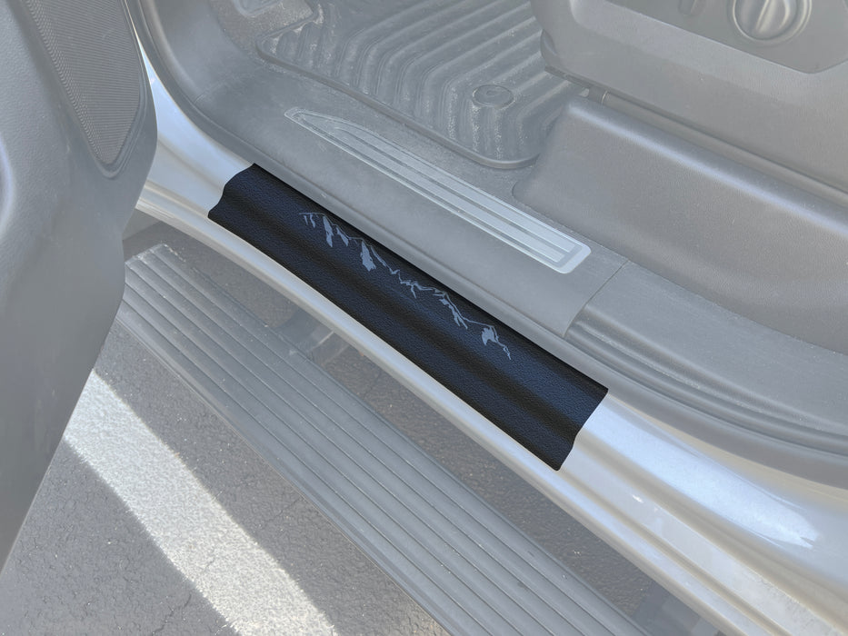 Door Sill Protection Overlays Fits 2014-2024 Chevrolet Silverado + Silverado HD