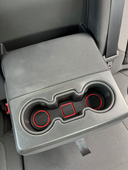 Rear Seat Cup Holder Foam Inserts Fits 2019-2021 Chevrolet Silverado