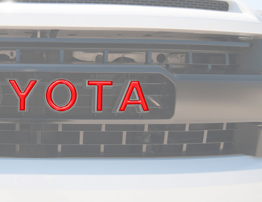 Grille Letter Overlays Fits 2014-2021 Toyota Tundra