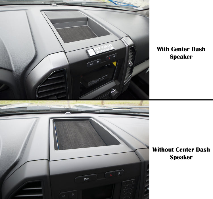 40/Console/40 Seats w/center dash speaker Cup Holder inserts Fits 2017-2020 Ford F-150 Black/Orange