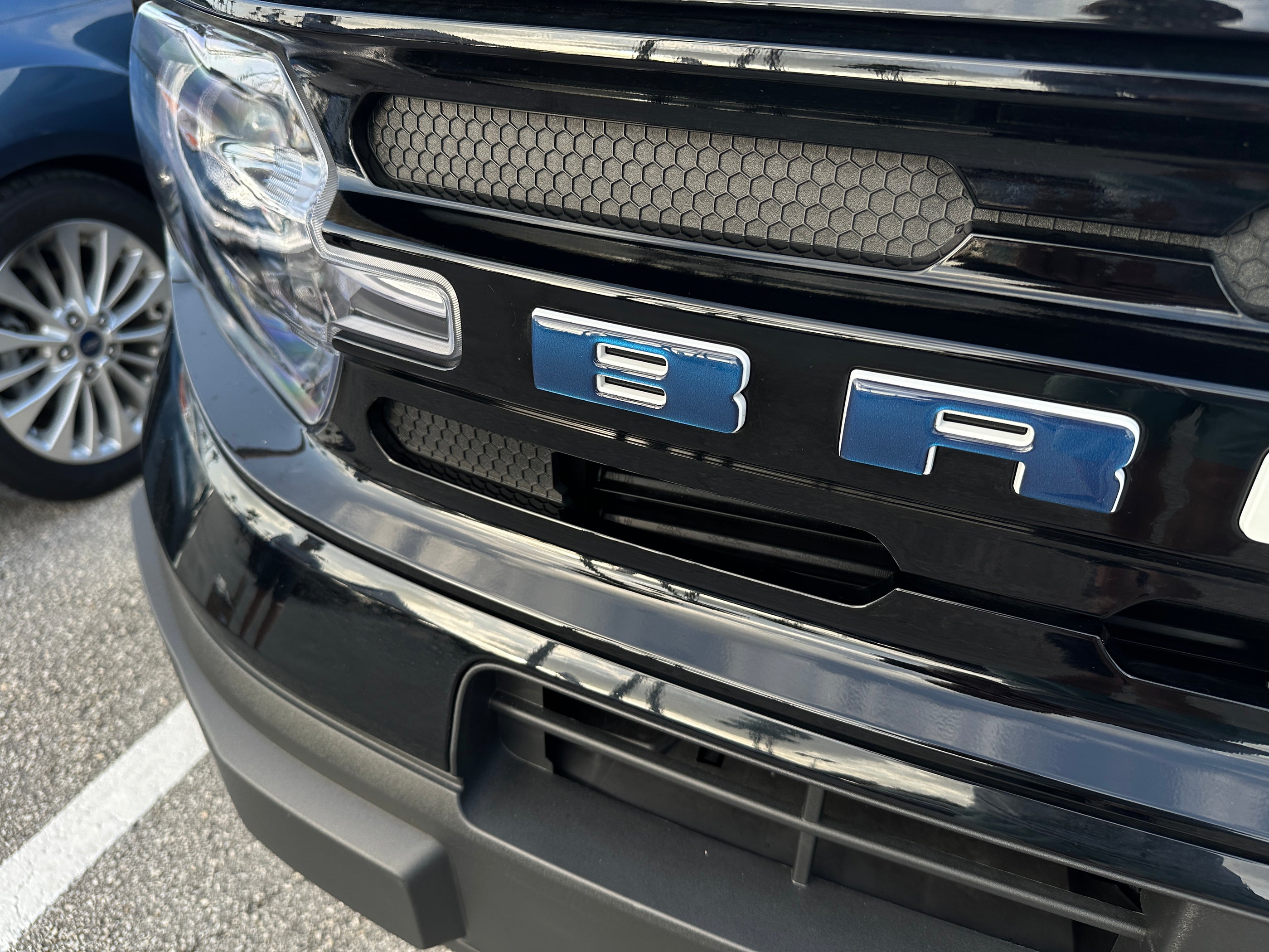 Front Grille Letters Overlays Fits 2021-2026 Ford Bronco Sport ...