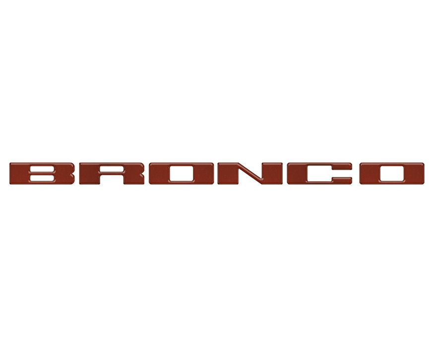 Front Grille Letter Overlays Fits 2021-2024 Ford Bronco