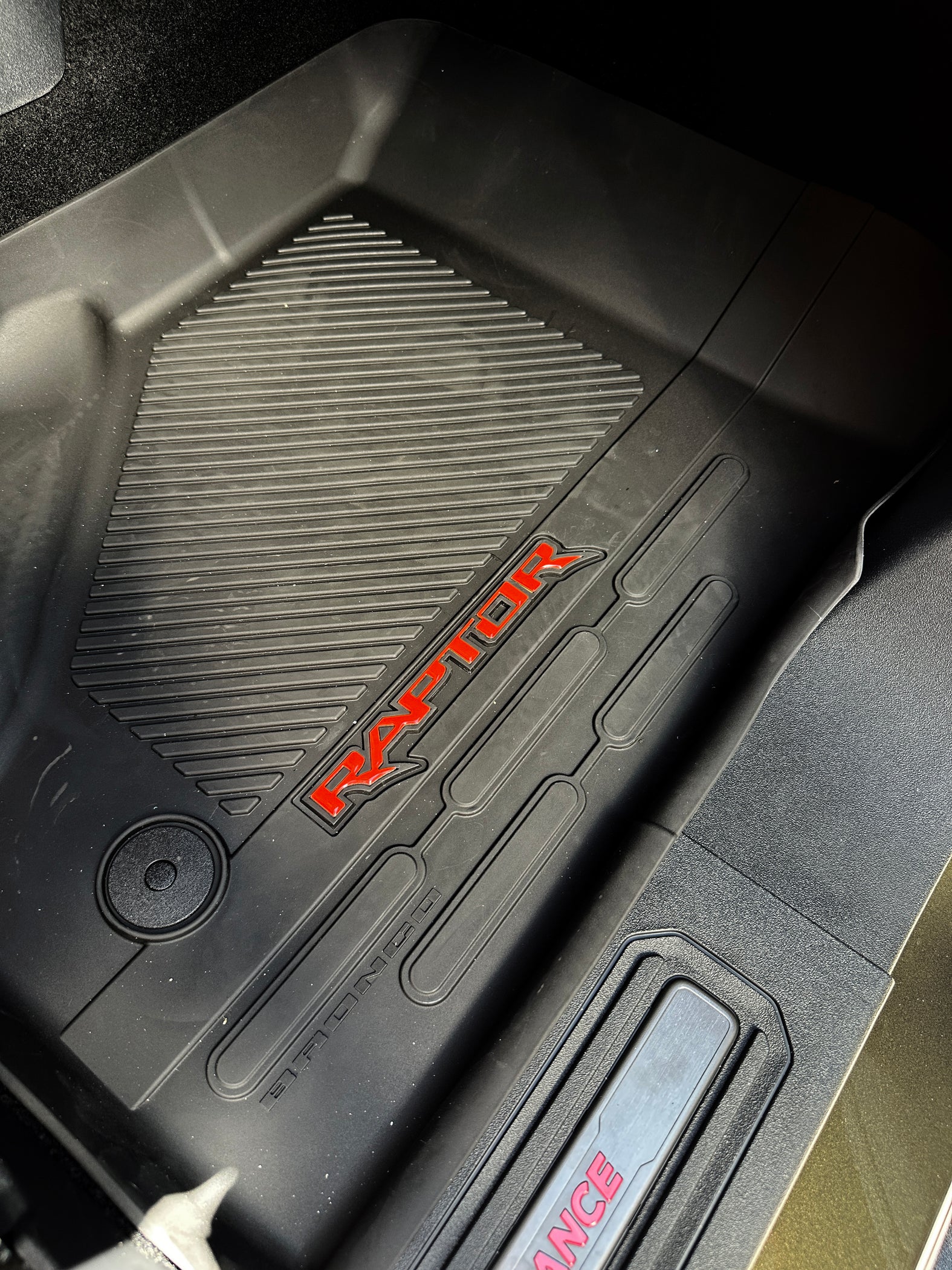 Raptor Floor Mat Emblem Inserts Fits 2022-2026 Ford Bronco & 2024-2026 ...