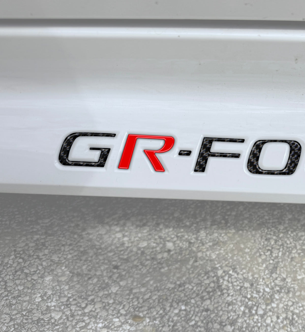 Rocker Panel Letter Inserts Fits 2023-2025 Toyota GR Corolla — Tufskinz.com
