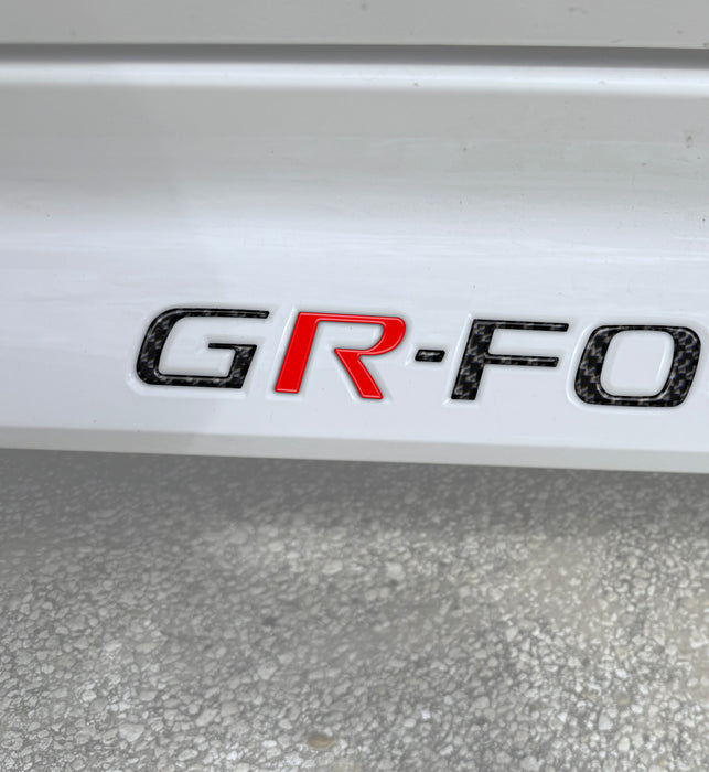 Rocker Panel Letter Inserts Fits 2023-2024 Toyota GR Corolla