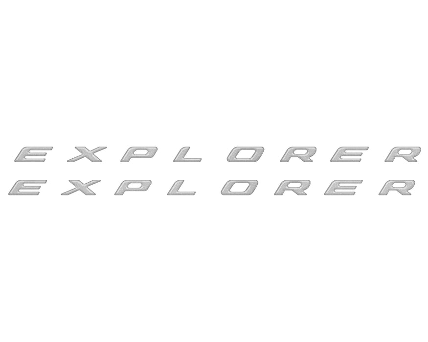 Rocker Panel Letter Inserts Fits 2020-2023 Ford Explorer