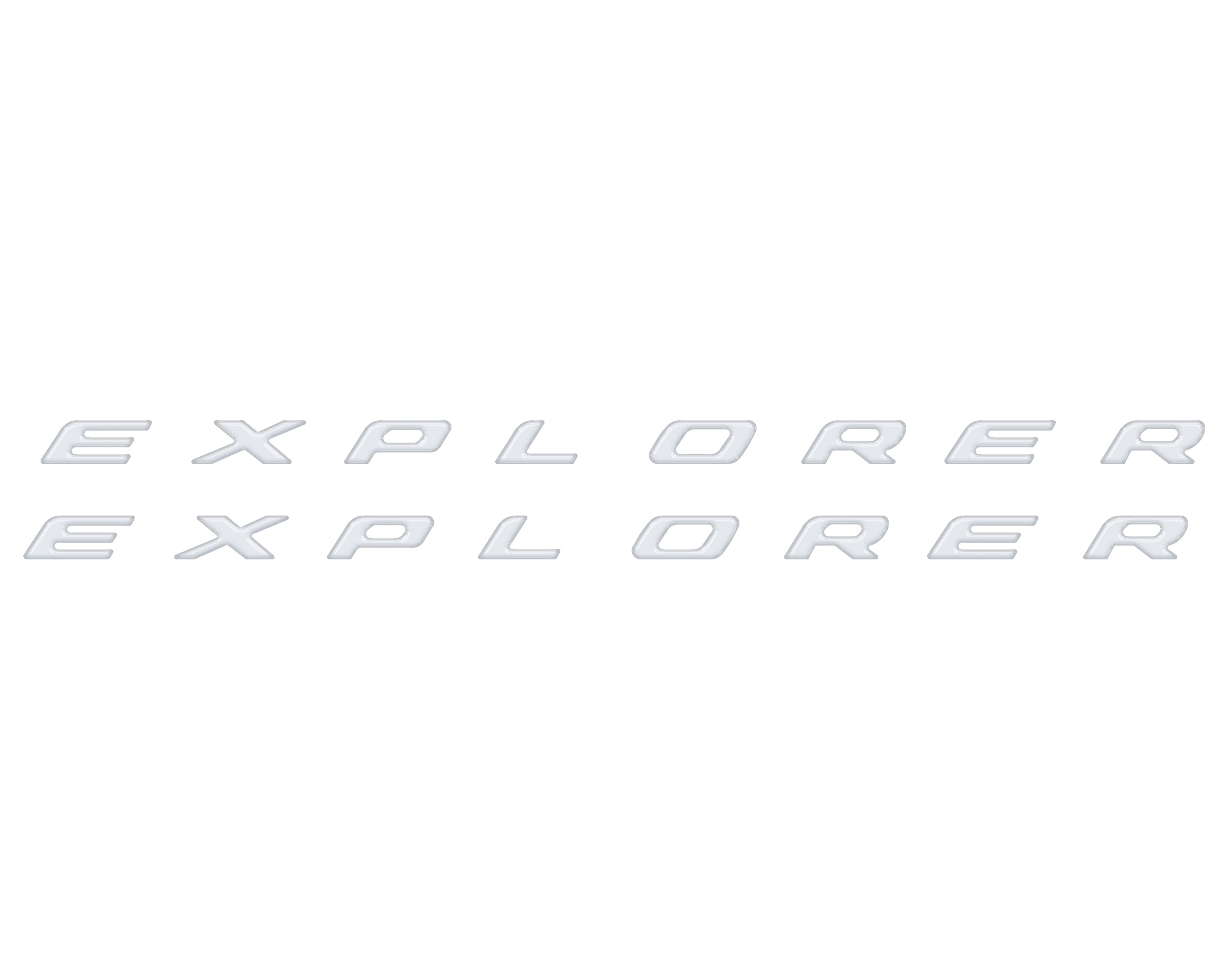 Rocker Panel Letter Inserts Fits 2020-2026 Ford Explorer — Tufskinz.com