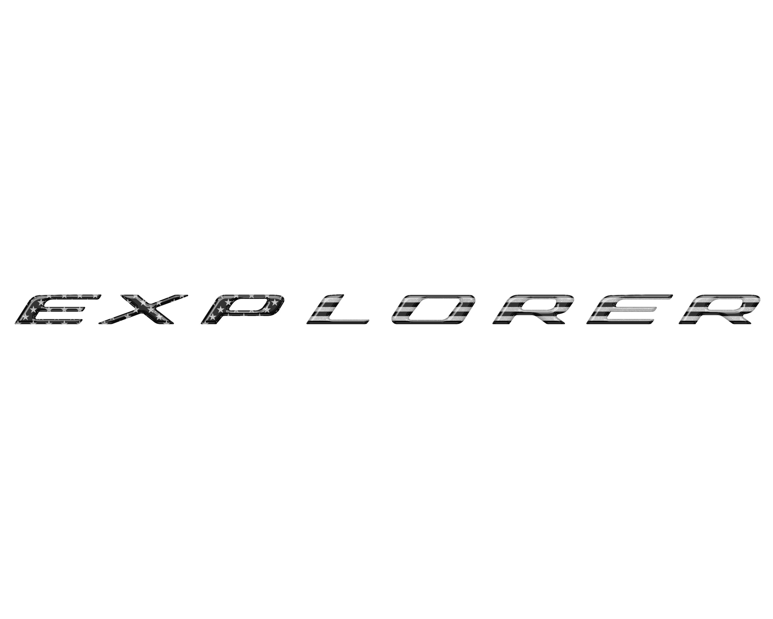 Lift Gate Letter Inserts Fits 2020-2024 Ford Explorer — Tufskinz.com
