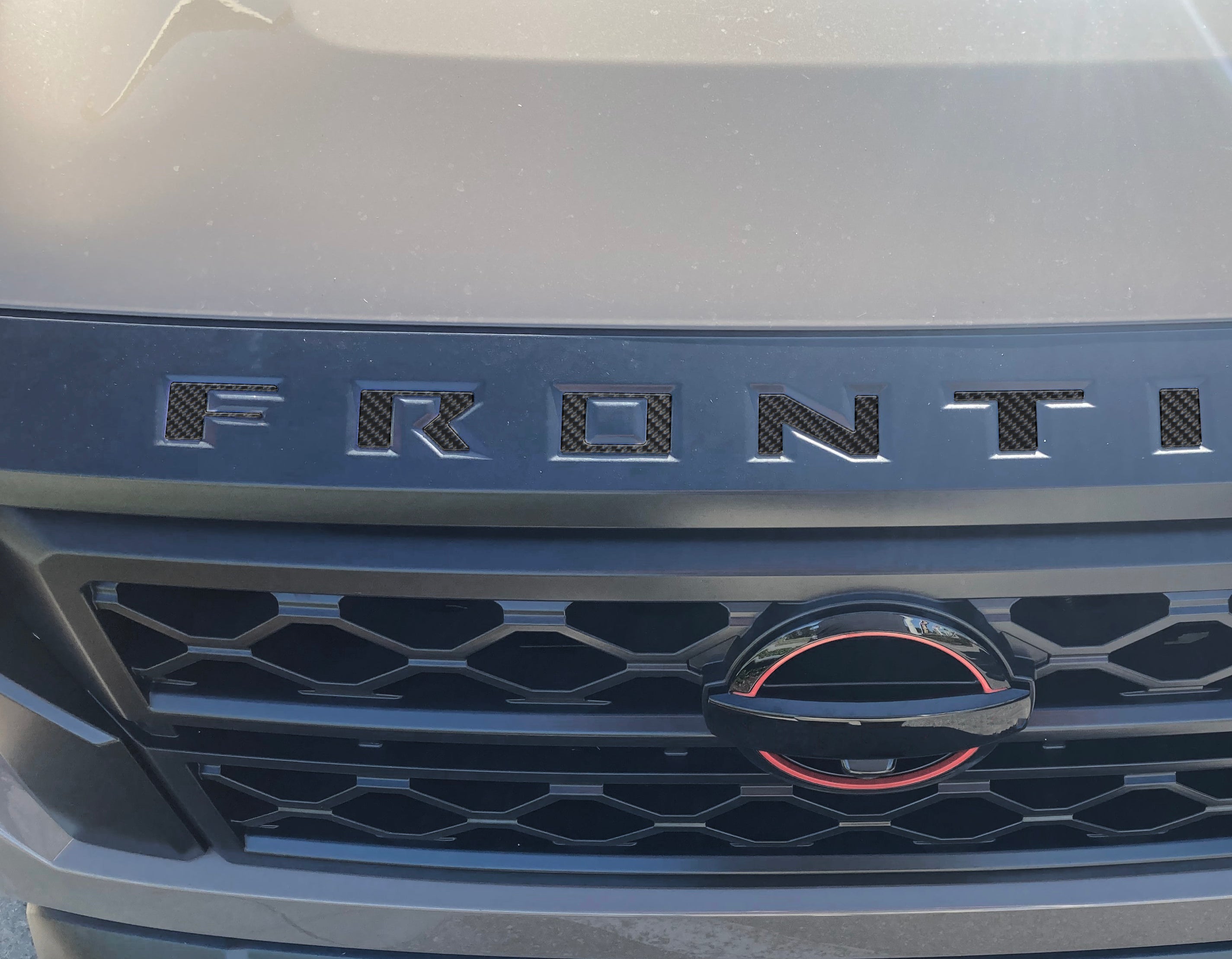 Frontier Letters Grille Letter Inserts Fits 2022-2026 Nissan Frontier — Tufskinz.com