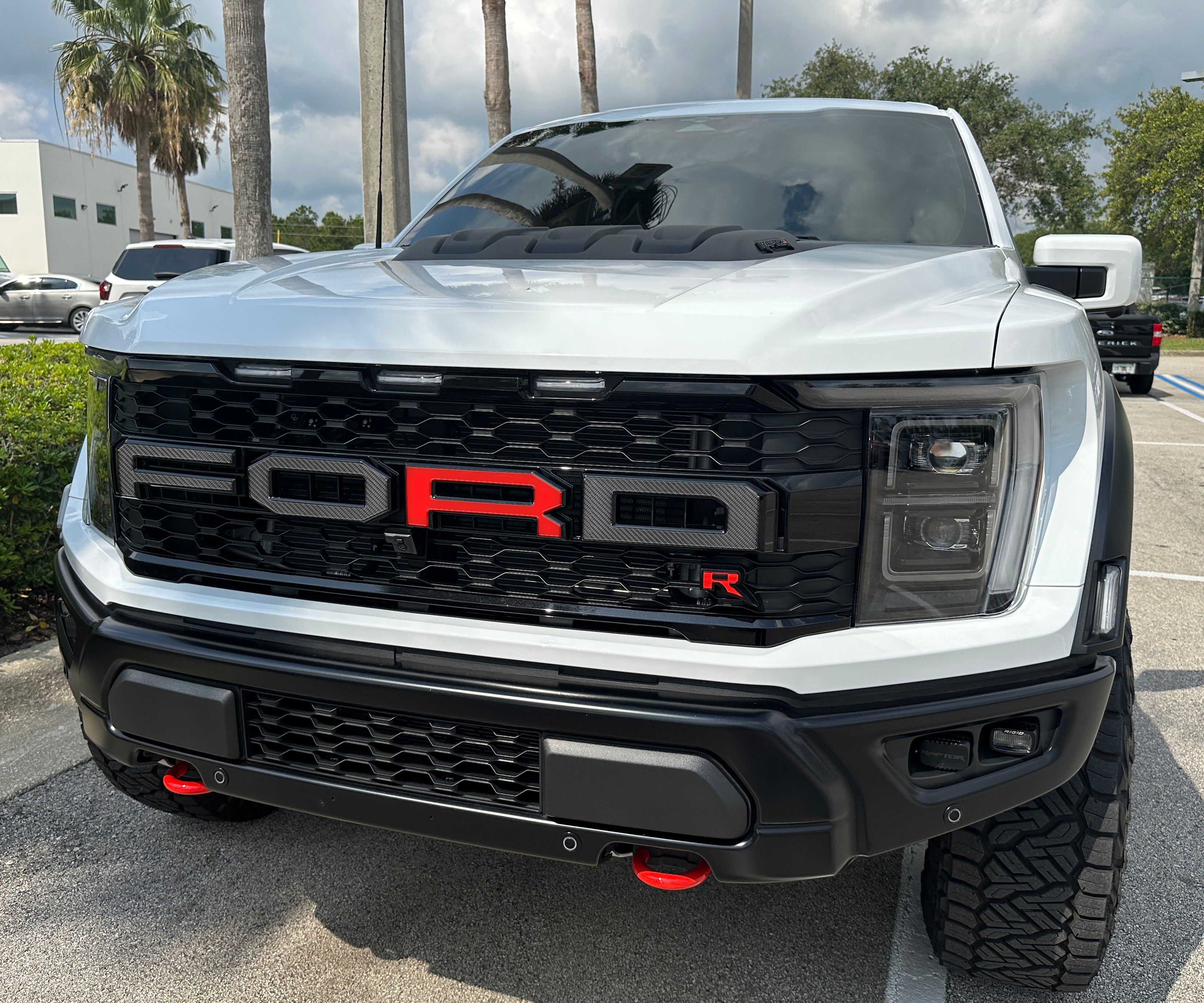 Raptor Front Grille Letter Overlays Fits 2021-2024 Ford F-150 Raptor ...