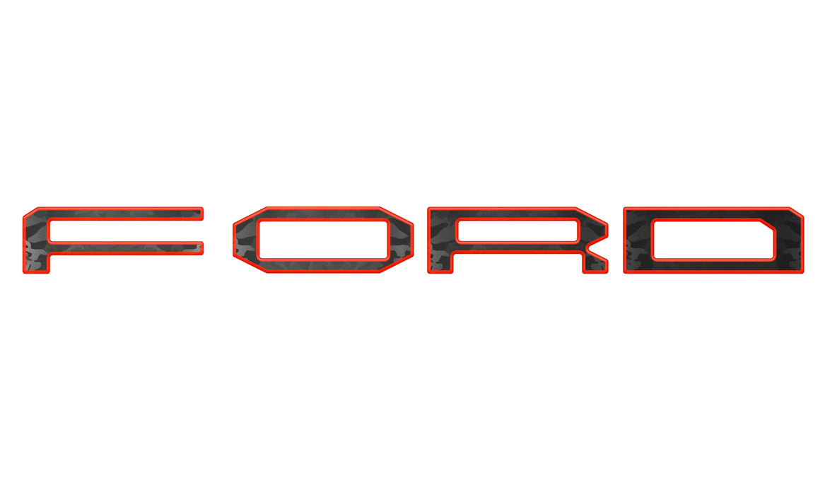Raptor Front Grille Letter Overlays Fits 2021-2024 Ford F-150 Raptor