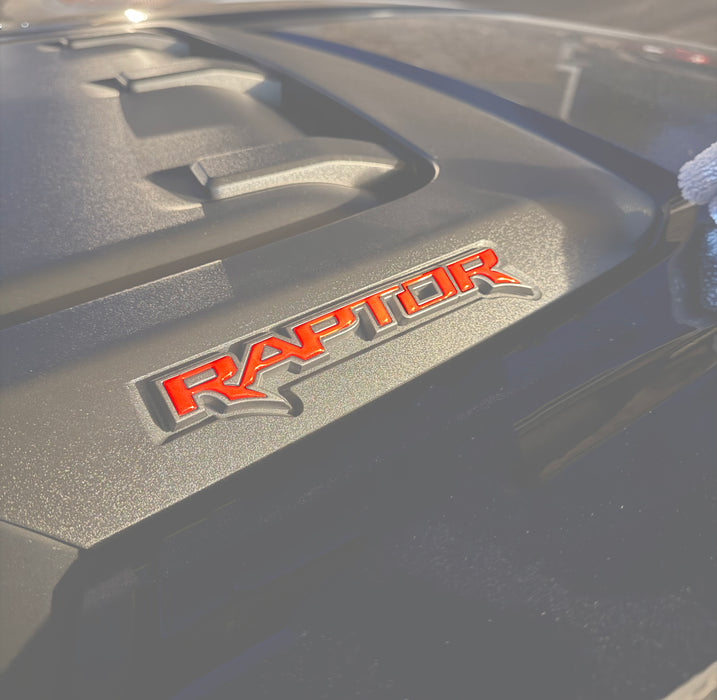 Hood Cowl Emblem Inserts Fits 2021-2024 Ford F-150/Bronco Raptor