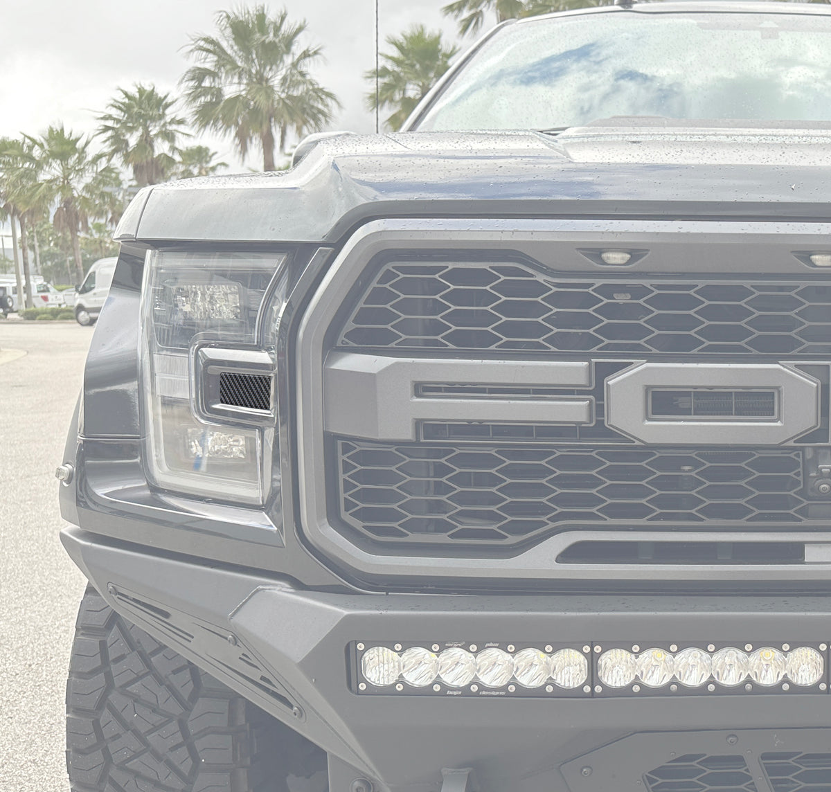 Side Headlight Molding Inserts Fits 2015-2020 Ford Raptor — Tufskinz.com