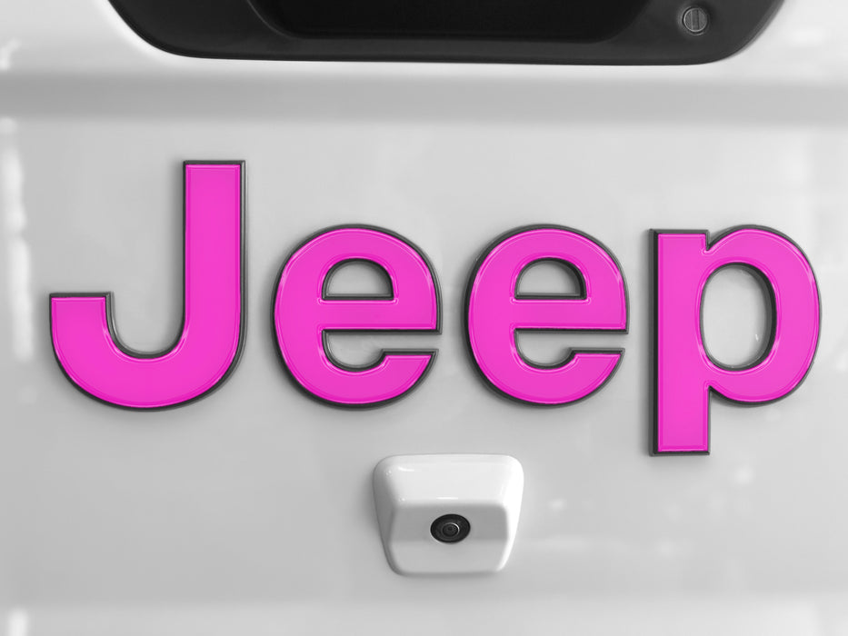 Tailgate Letter Overlays Fits 2019-2024 Jeep Gladiator