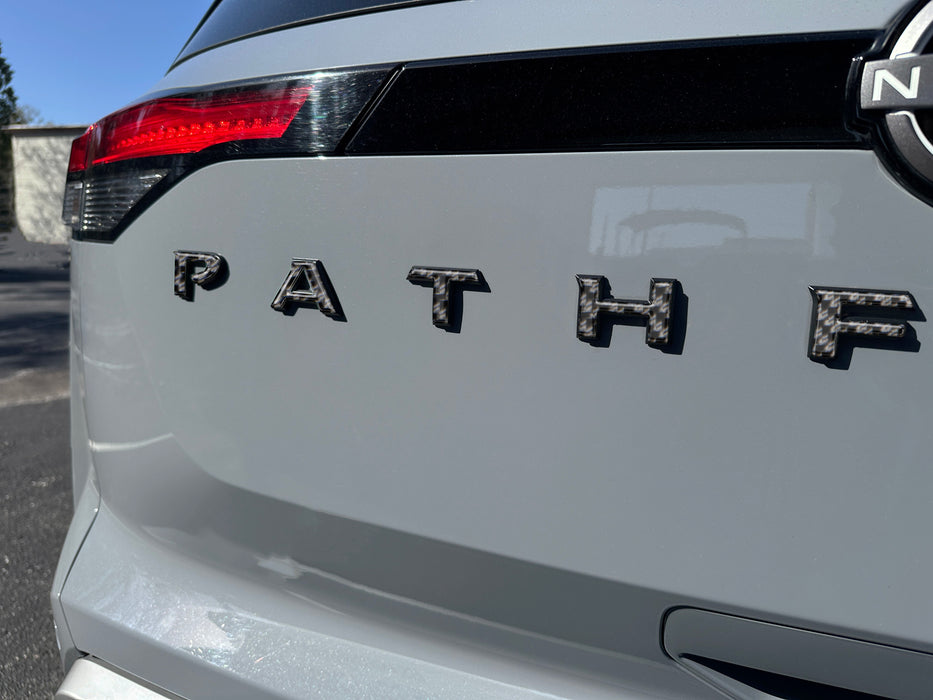 Rear Hatch Letter Overlays Fits 2022-2024 Nissan Pathfinder