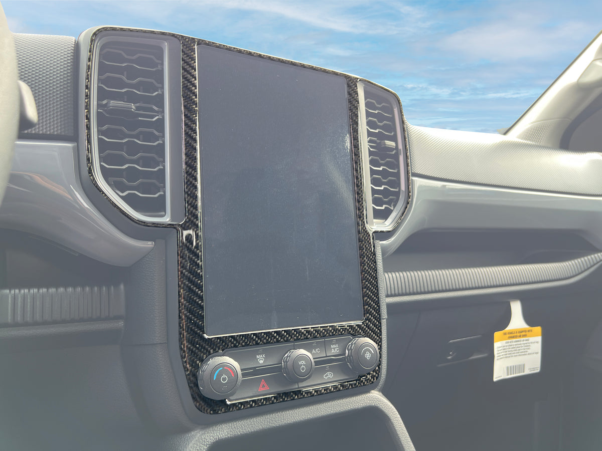 Display Screen/A.C. Vent Accent Trim Fits 2024-2026 Ford Ranger ...