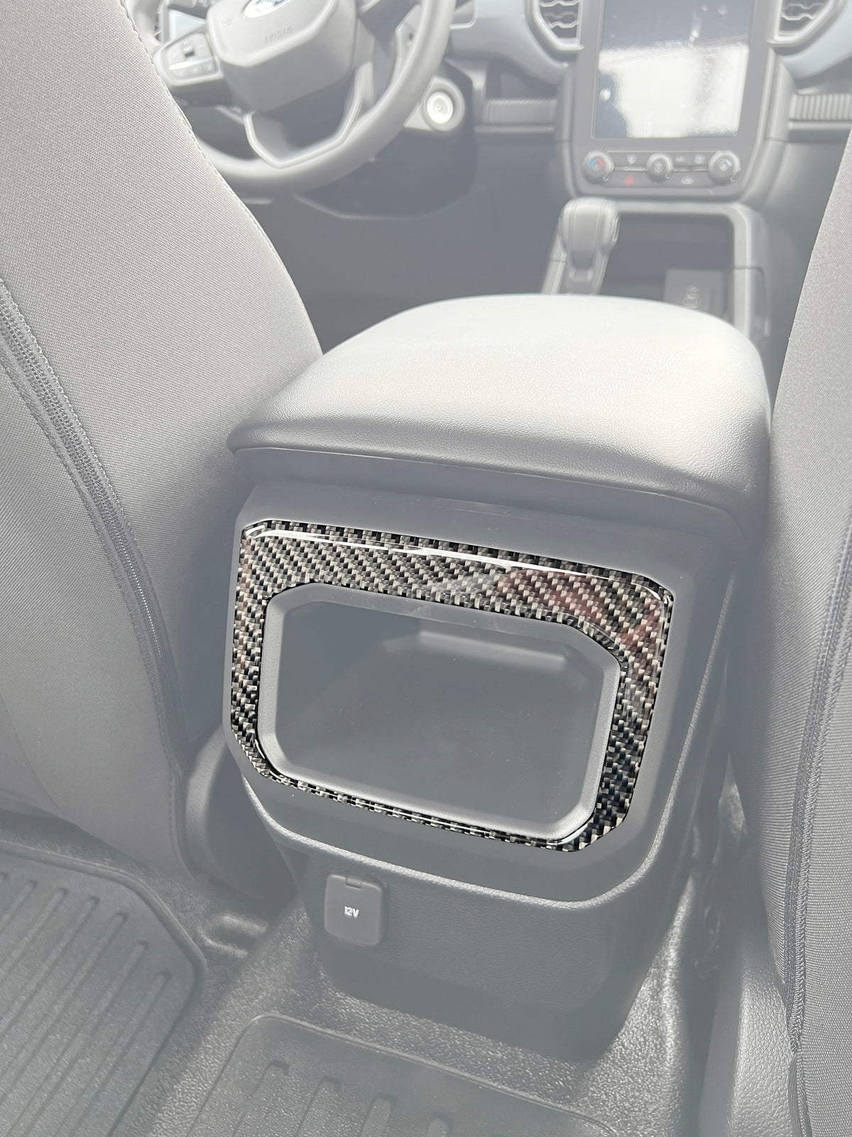Rear Center Console Accent Trim Fits 2024-2026 Ford Ranger — Tufskinz.com