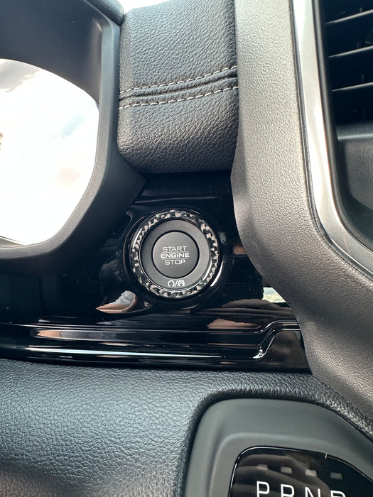 Start Button Ring Accent Trim Fits 2025-2026 Ram 1500/2500/3500 ...