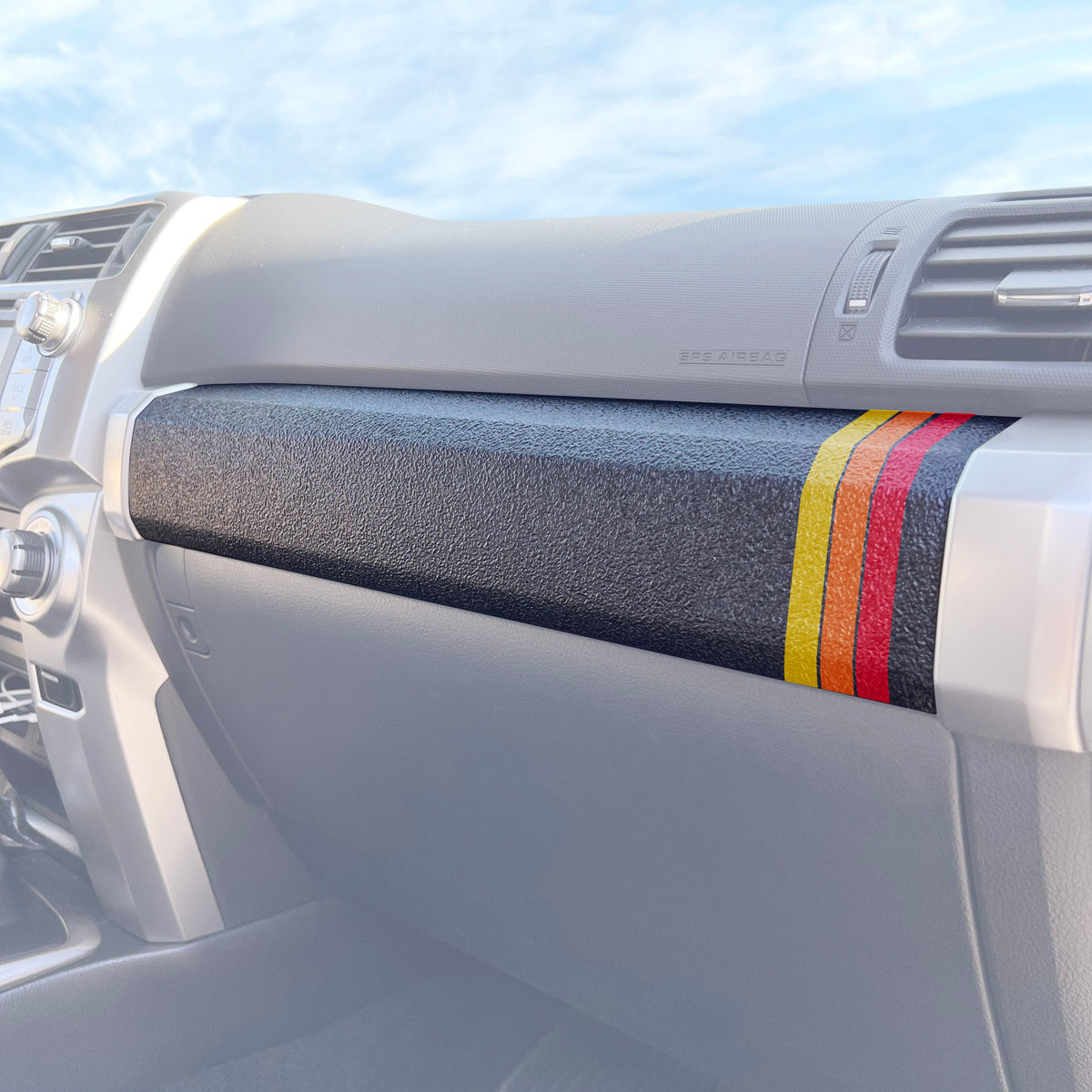 Textured Glove Box Bar Overlay Fits 2010-2024 Toyota 4Runner