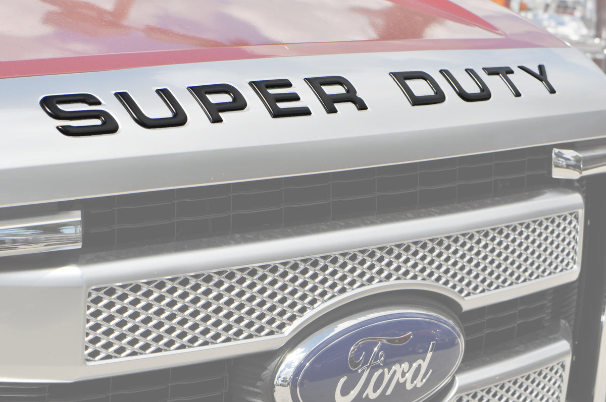 Tuff Letters Hood Letter Inserts Fits 2008-2016 Ford Super Duty — Tufskinz.com