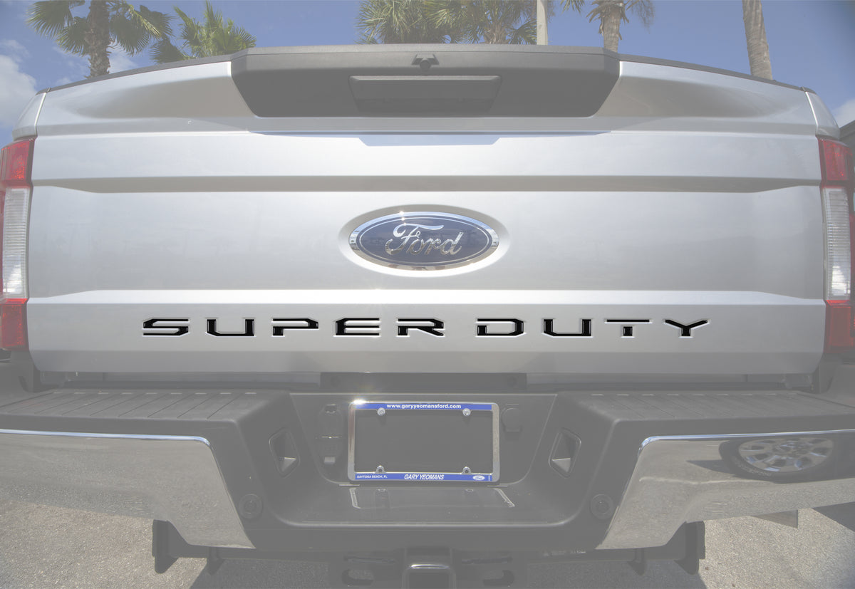 Tuff Letters Tailgate Letter Inserts Fits 2017-2019 Ford Super Duty — Tufskinz.com