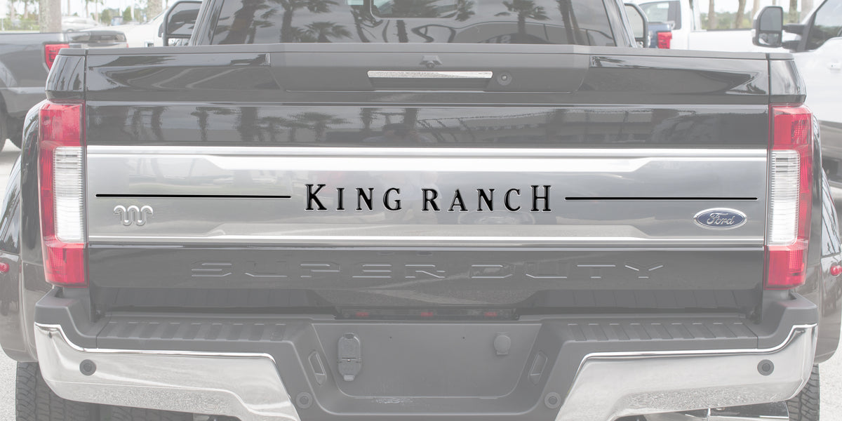 Tailgate Letter Inserts Fits 2017-2019 Ford Super Duty King Ranch ...