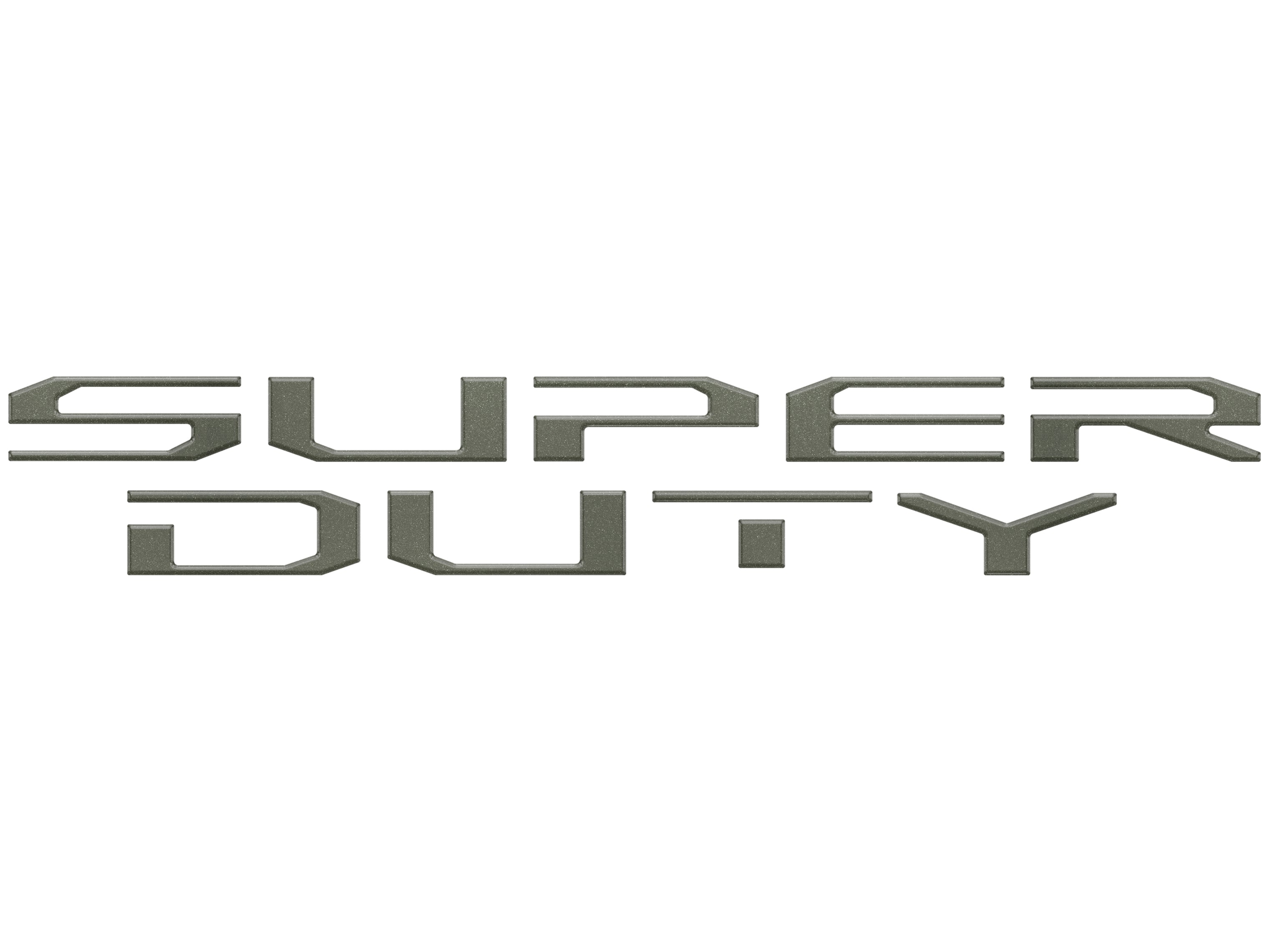 thumbnail image 2 of 0.3 Inch Raised 3D Gloss Black ABS Tailgate Letters For Ford Super Duty 2023-2024 2 of 4