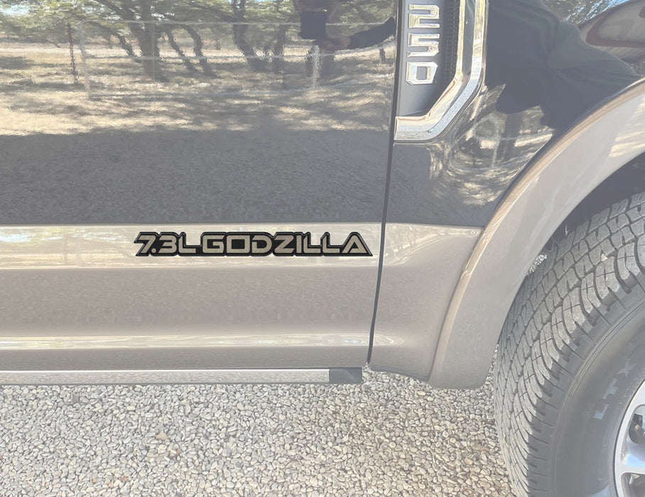 7.3L Godzilla Badge Fits 2020-2024 Ford Super Duty