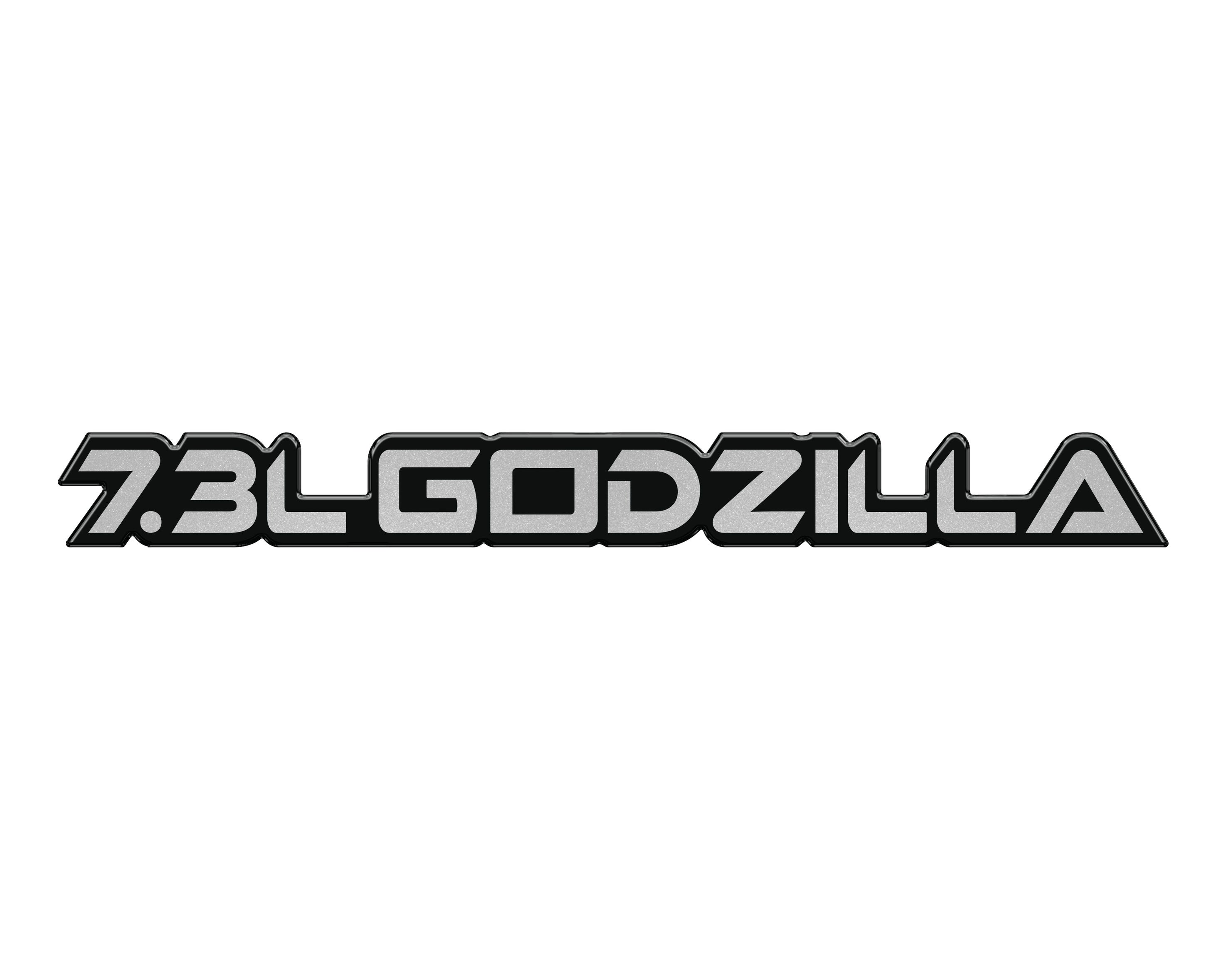 Set Of 2 7.3L Godzilla Sticker Vinyl. Put Anywhere. Truck Car Toolbox
