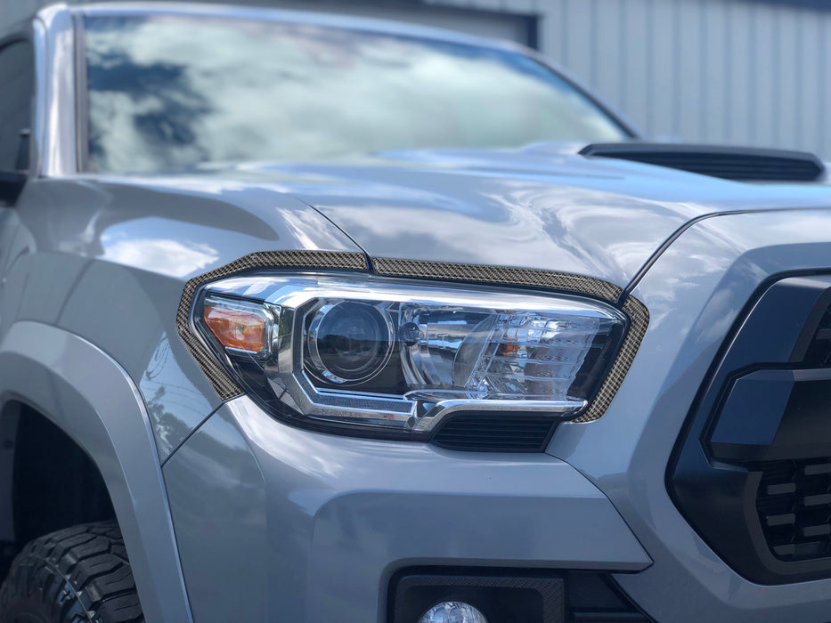 Headlight Accent Overlays Fits 2016-2023 Toyota Tacoma