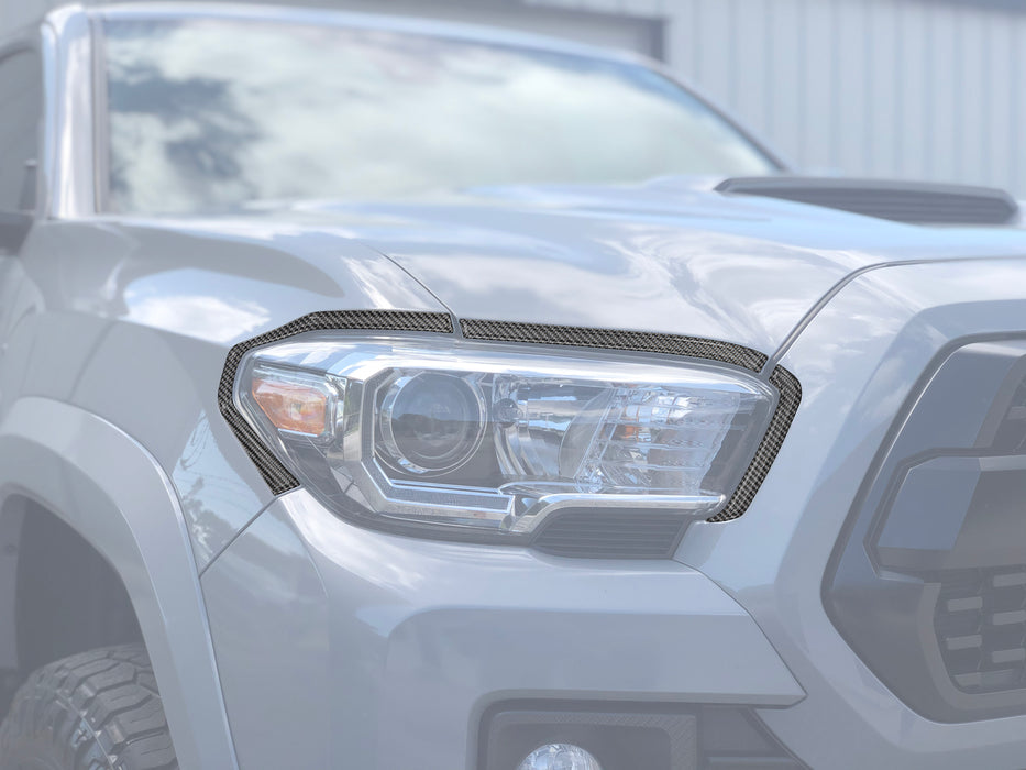 Headlight Accent Overlays Fits 2016-2023 Toyota Tacoma