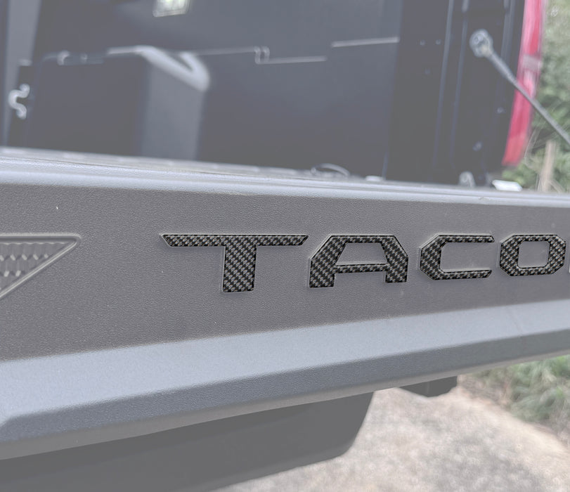 Bed Rail Tailgate Letter Overlays Fits 2024-2025 Toyota Tacoma