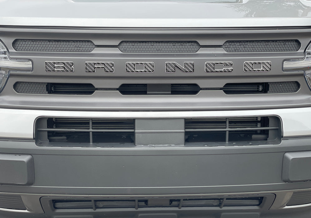 2021+ Ford Bronco and Bronco Sport Front Grille Letters Decal – V