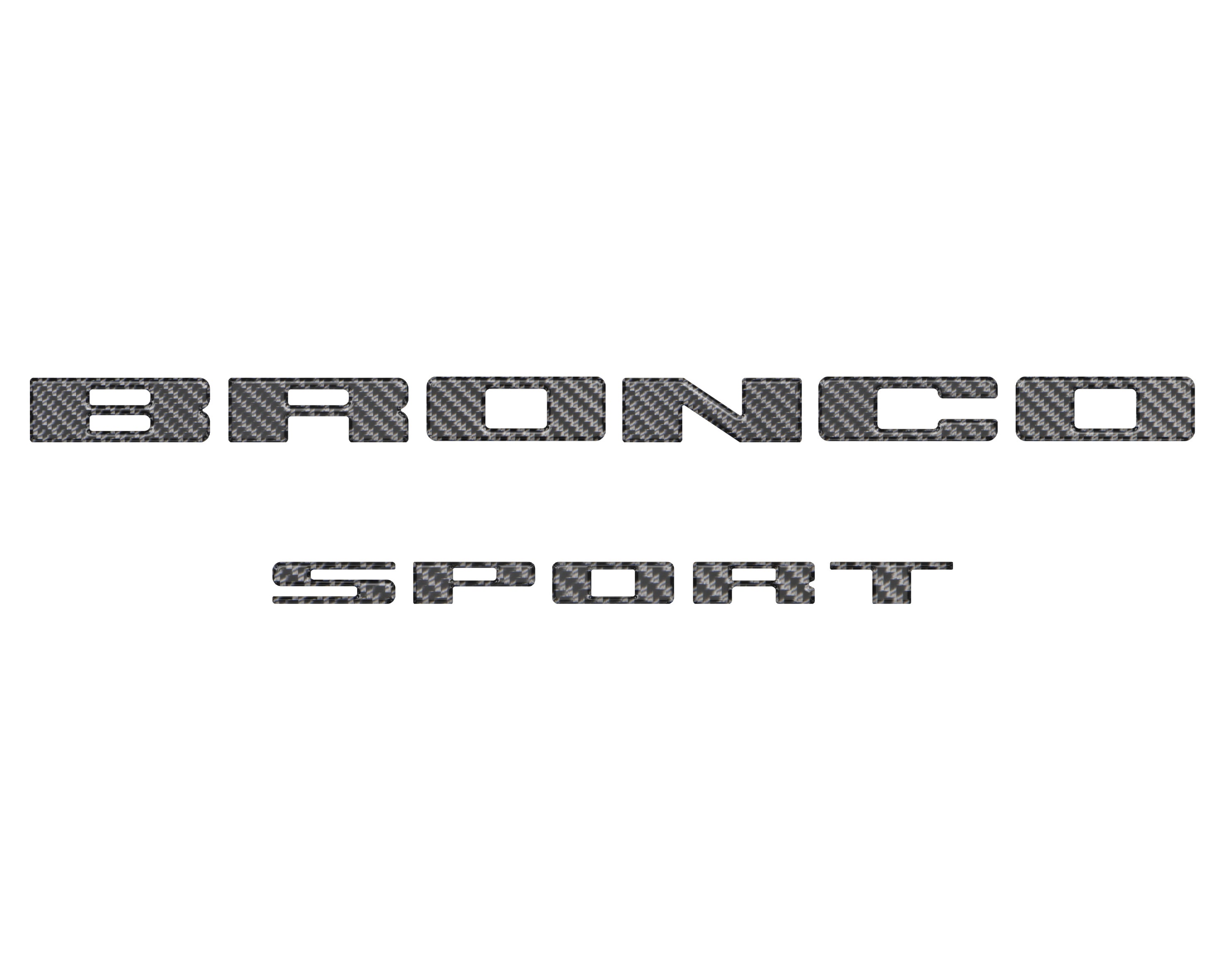 Rear Liftgate Letter Overlays Fits 2021-2024 Ford Bronco Sport ...