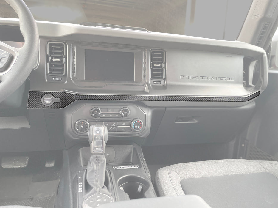 Center Dash Accent Overlays Fits 2021-2024 Ford Bronco