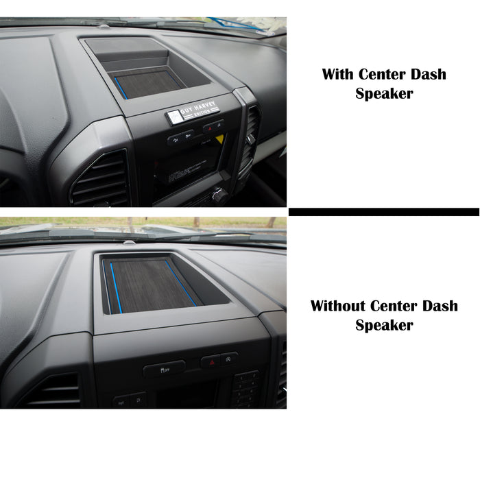 40/Console/40 Seats Console Shifter w/Center dash speaker Inserts Fits 2015-2016 Ford F-150 Black/Gray