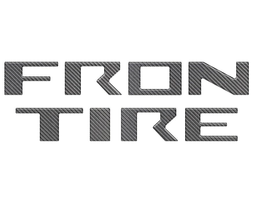 Frontier Letters Tailgate Letter Inserts Fits 2022-2026 Nissan Frontier — Tufskinz.com