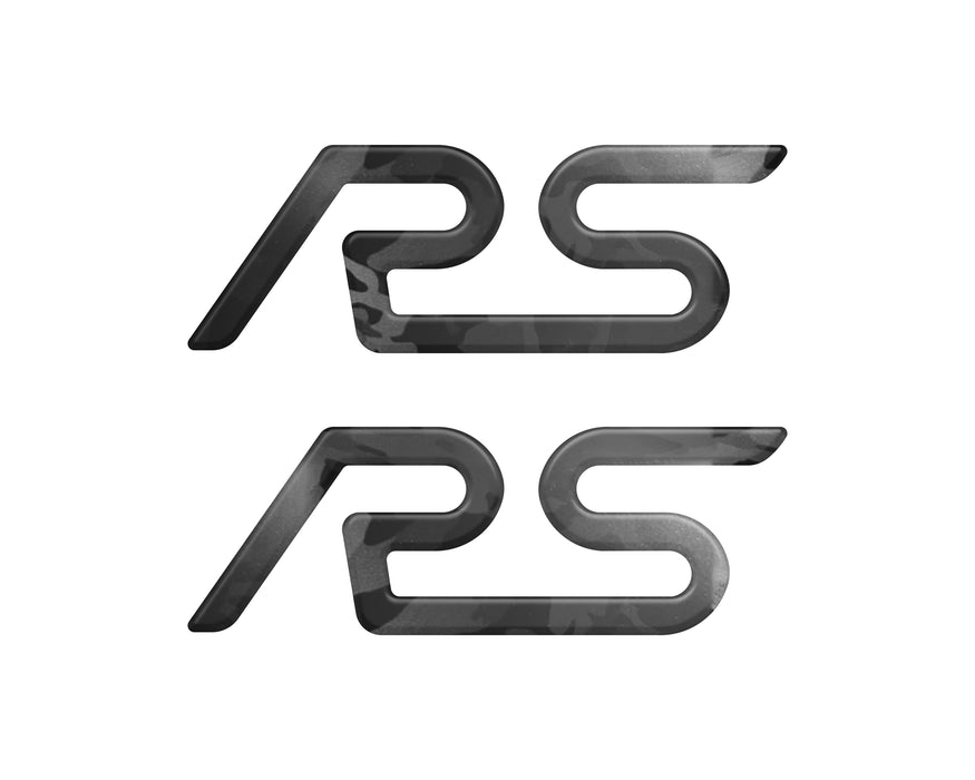 "RS" Spoiler Letter Inserts Fits 2016-2018 Ford Focus RS