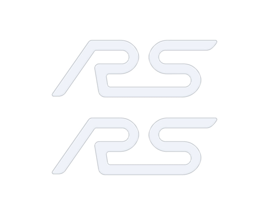 "RS" Spoiler Letter Inserts Fits 2016-2018 Ford Focus RS