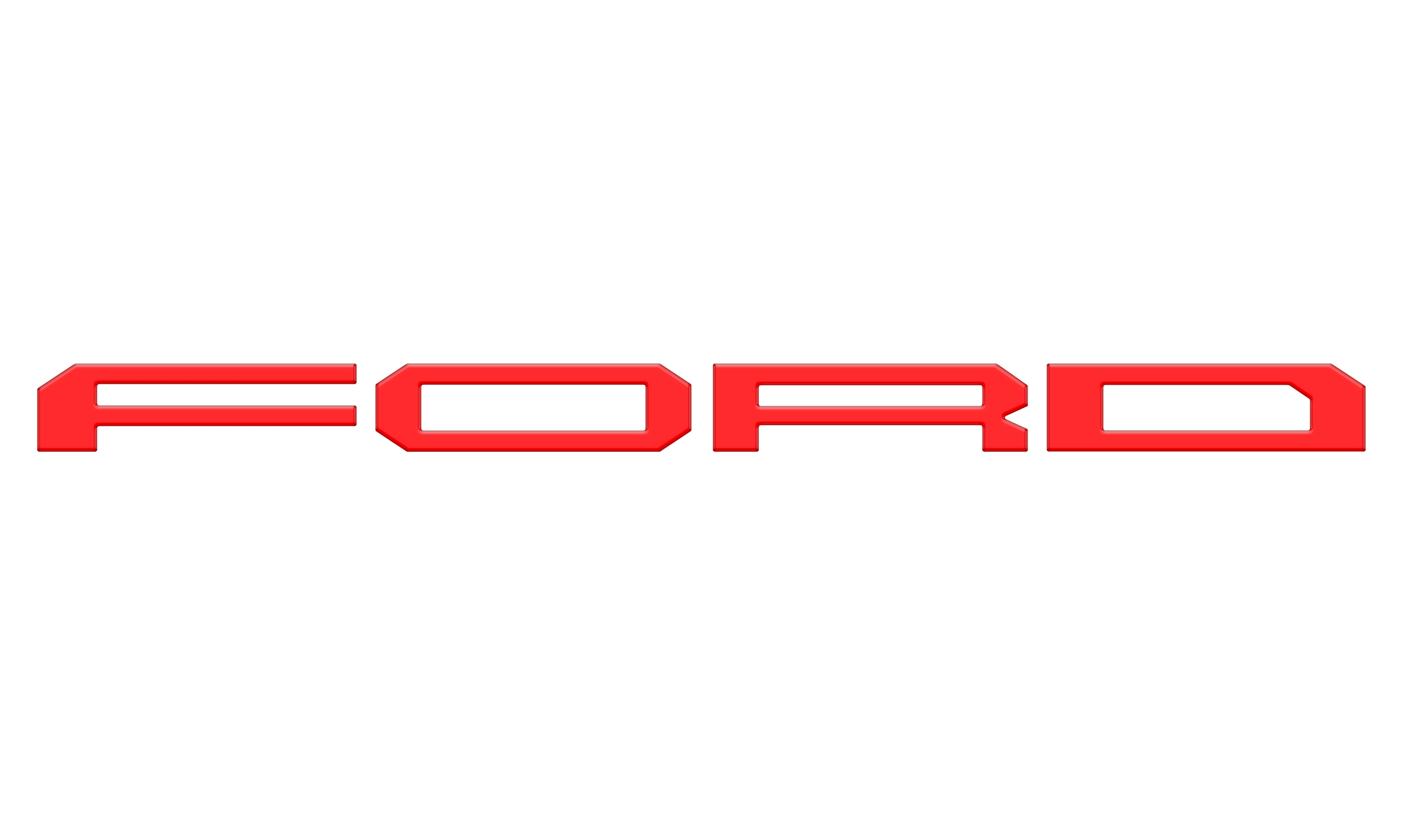 Ford Raptor R Lettering In Red Raptor Tailgate Letter Overlays Fits 2021-2026 Ford F-150 Raptor ...