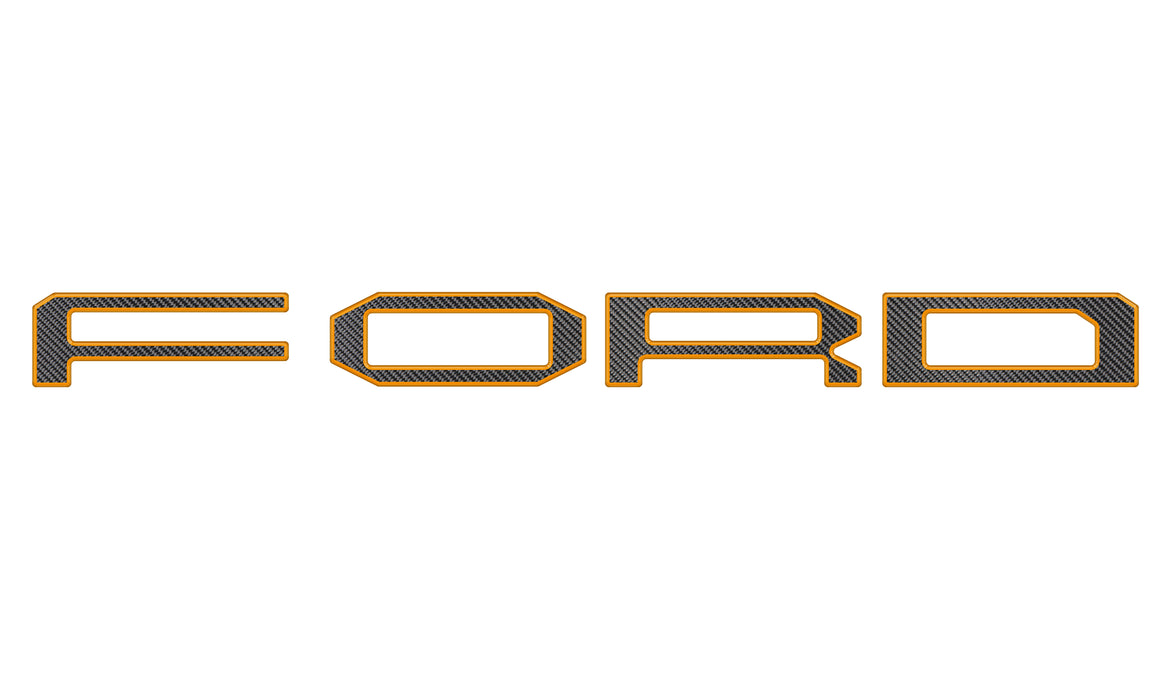 Raptor Front Grille Letter Overlays Fits 2021-2024 Ford F-150 Raptor