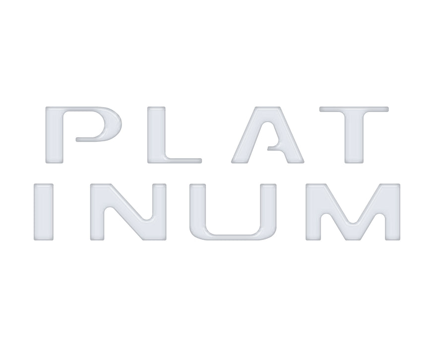 Platinum Tailgate Letter Inserts Fits 2021-2024 Ford F-150