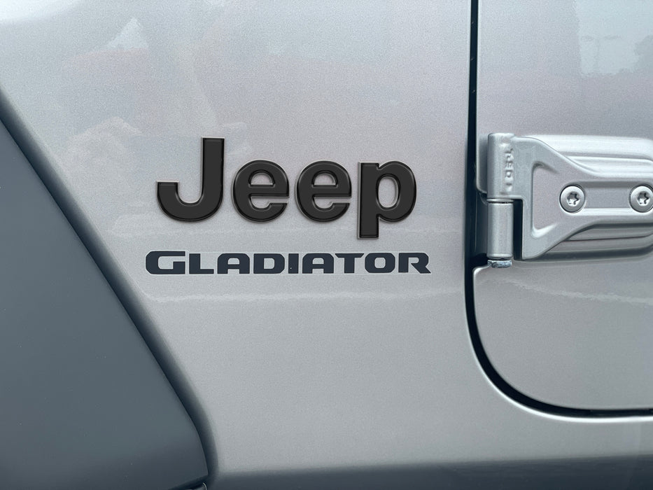 Driver & Passenger Side Emblem Overlays Fits 2019-2024 Jeep Gladiator