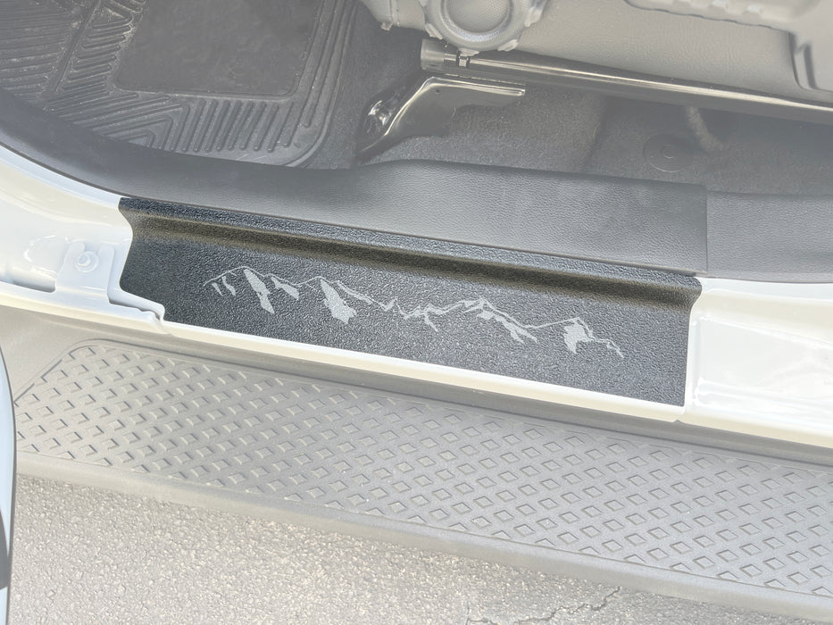 Textured Door Sill Overlays Fits 2019-2023 Jeep Wrangler
